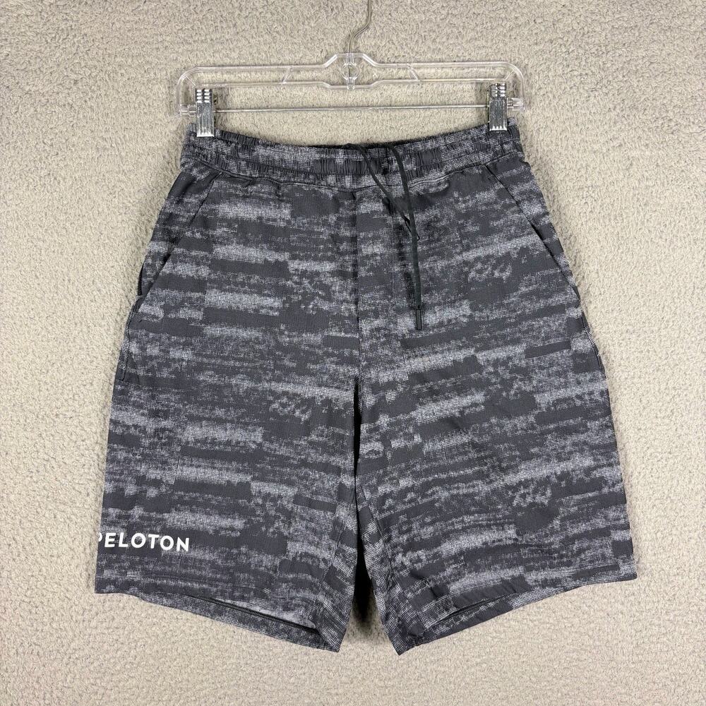 Lululemon x Peloton Pace Breaker Shorts Men’s Small Gray Lines Running Training